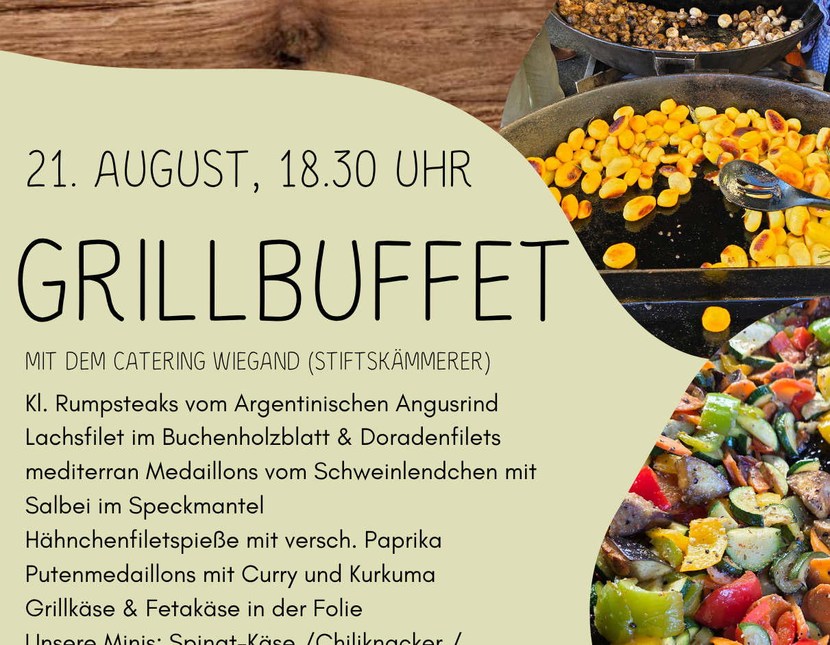 You are currently viewing Grillabend am Donnerstag, 21. August